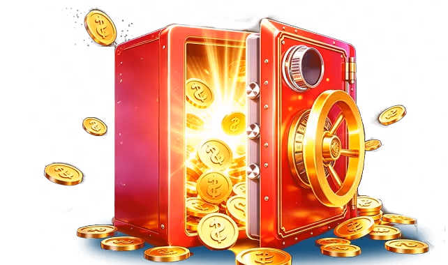 Secure red casino bankroll safe